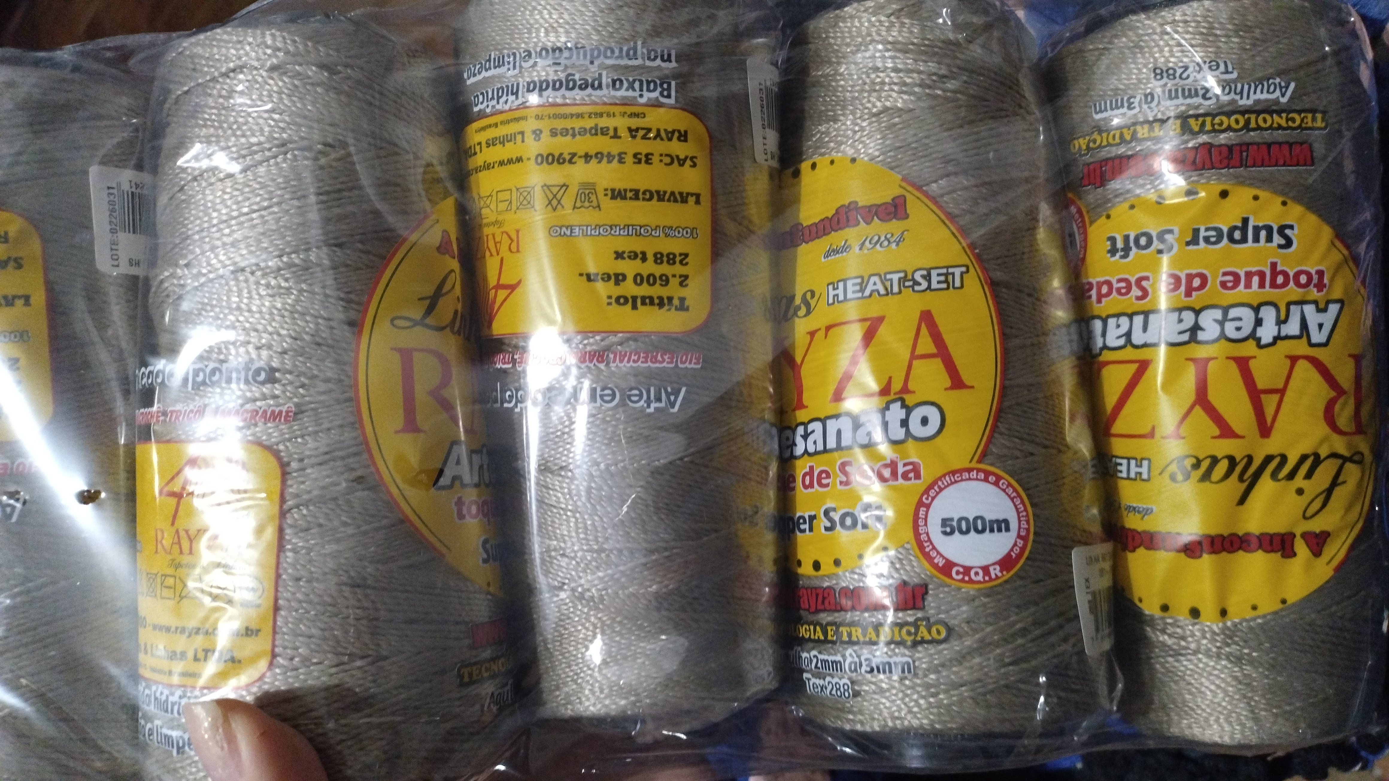 Threads RAYZA Artesanato Thicker 081-Trigo Yarn